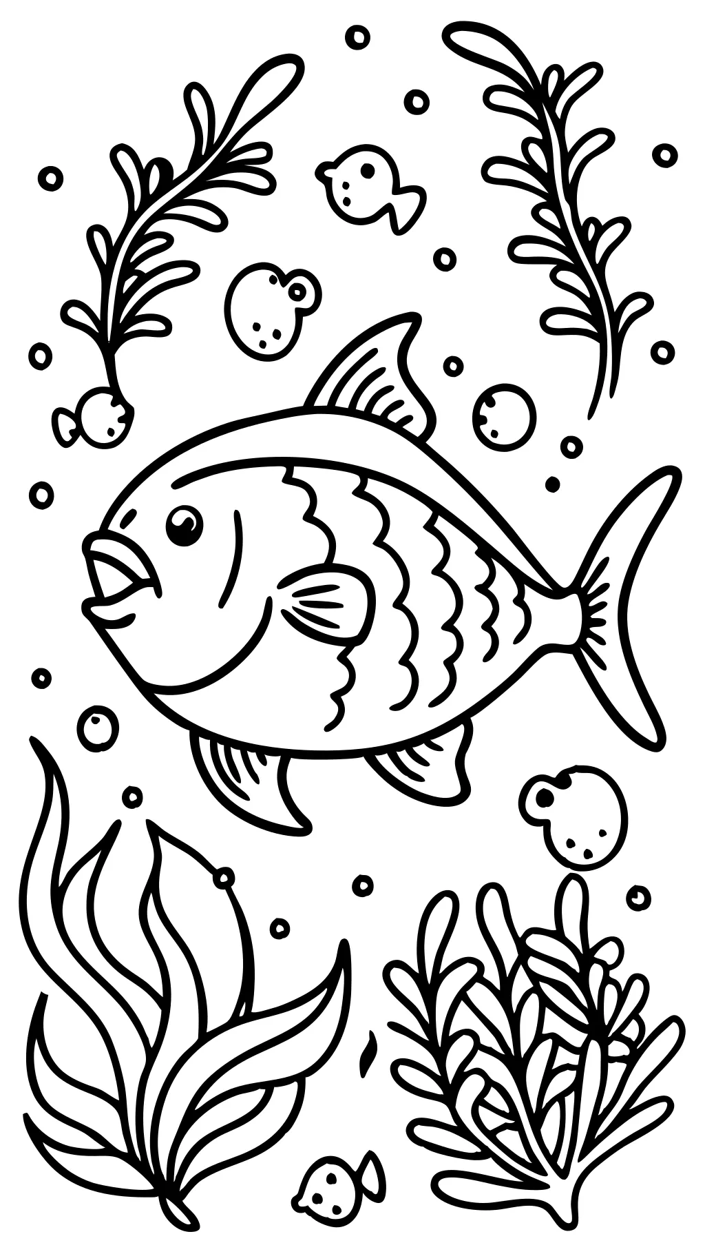 adult coloring pages fish